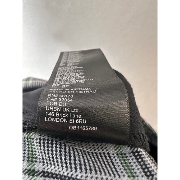 Urban Outfitters Plaid Trouser Ankle Pants Pleated Goth Punk Work Menswear SM - Picture 6 of 6